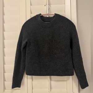 Women's Charcoal long sleeve crew neck Sweater